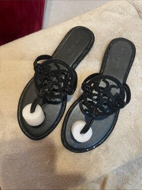 NWOT Tory Burch Miller Pave Knotted  sandals